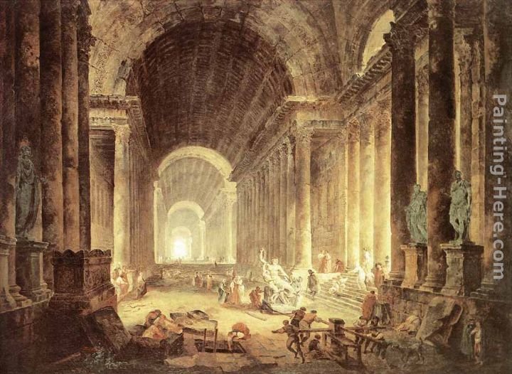 Hubert Robert The Finding of the Laokoon